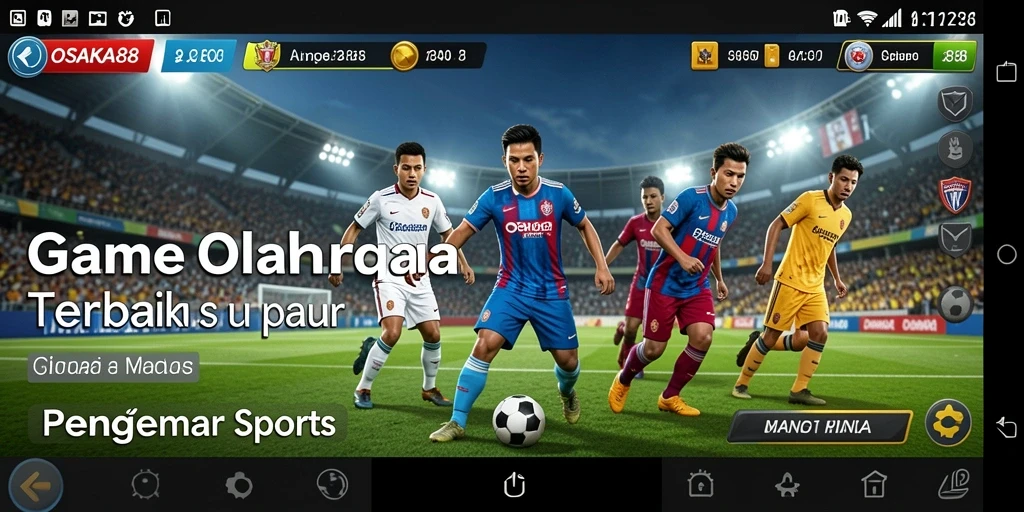 Screenshot utama OSAKA88 menampilkan gameplay menarik dari pertandingan olahraga.