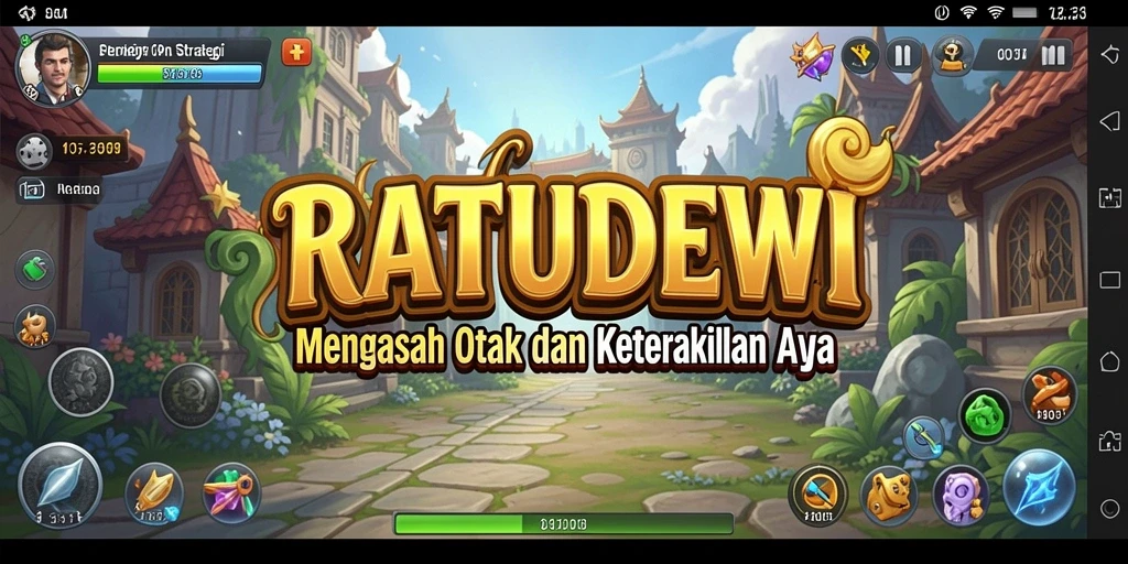 Tampilan gameplay menarik di RATUDEWI dengan aksi strategi yang intens.