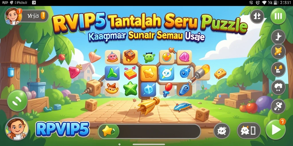 Screenshot gameplay menunjukkan tantangan seru dari RPVIP5.